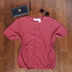 Alfred Dunner Chevron Textured Sweater Size Large